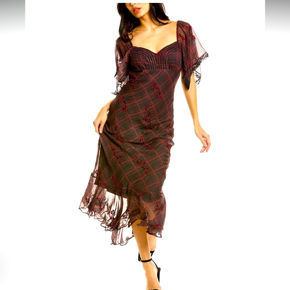 COPY - Free People Fallen Flowers Midi Dress